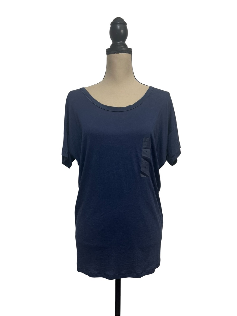 Calvin Klein Jeans Dark Blue Tie Back Dolman Tee Size Medium NWT - Picture 3 of 9